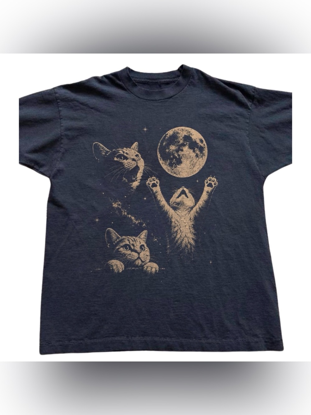 Black Cat Moon Graphic Tee